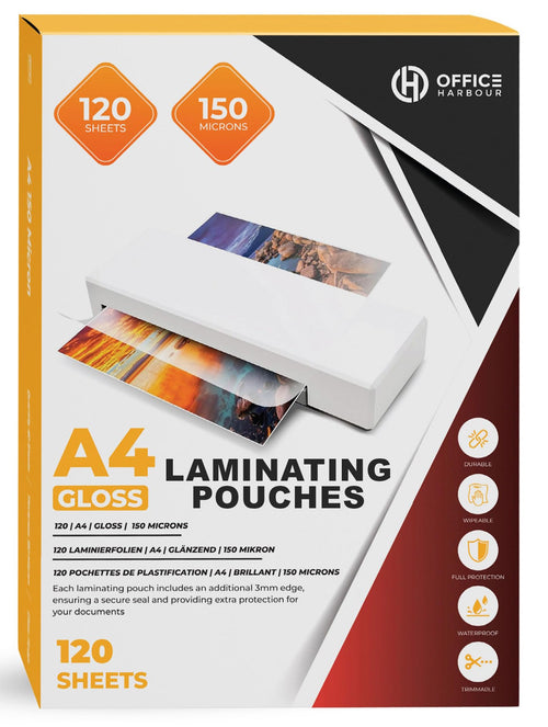 Box of 12 A4 Laminating Pouches – 150 Micron Gloss | Wholesale Bulk Pack