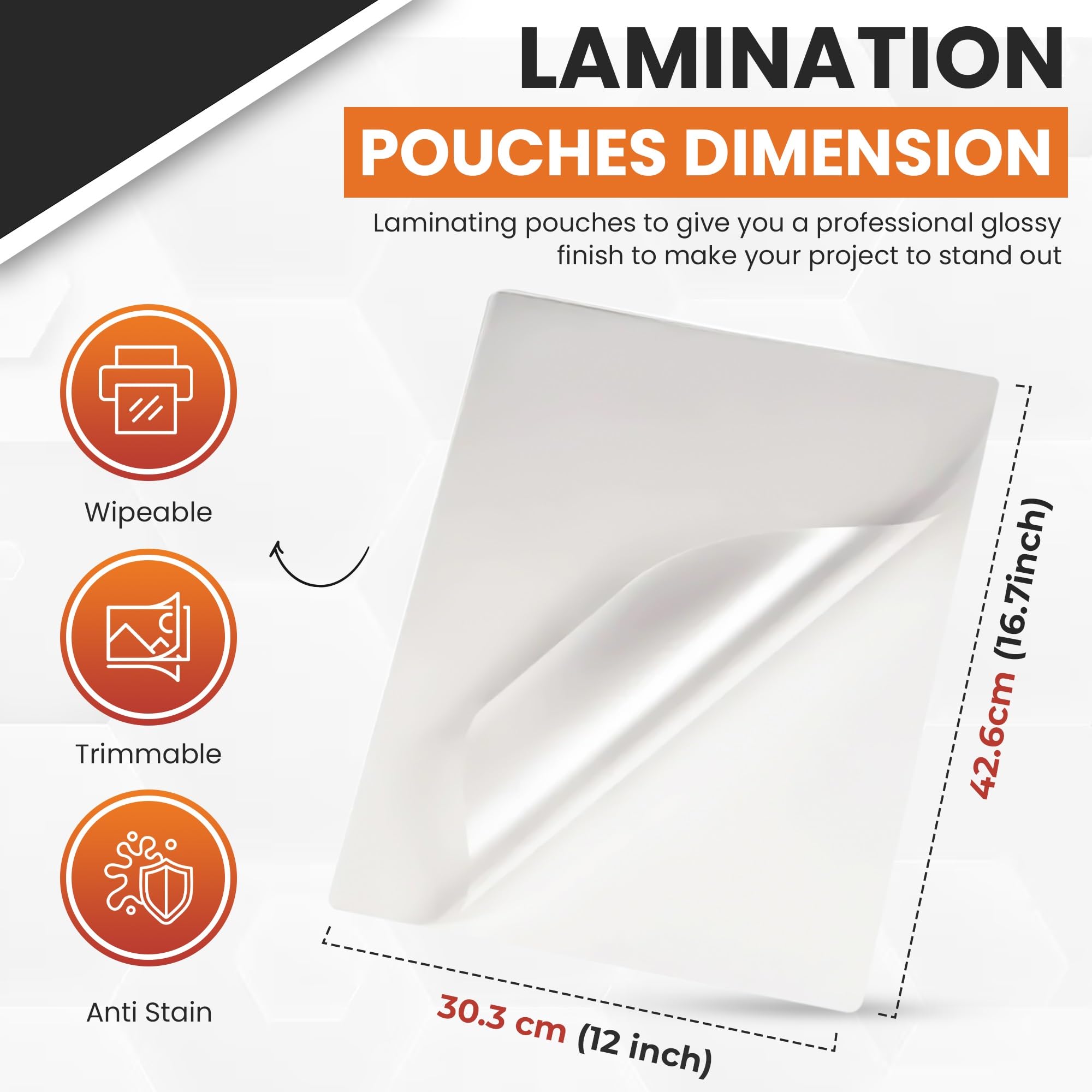 Box of 12 A3 Laminating Pouches – 150 Micron Gloss | Wholesale Laminating Pouches Bulk Pack