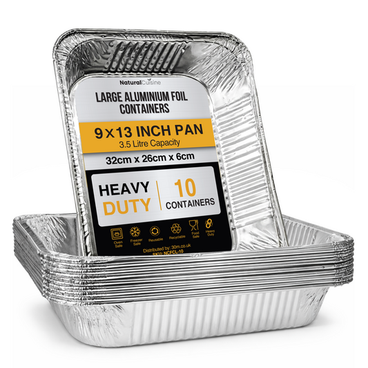 WHOLESALE BULK PACK  100 9x13 inch Large Aluminium Foil Containers