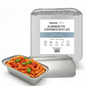 WHOLESALE BULK PACK  1000 Aluminium Foil Containers No.3 with Foil-Backed Lids – 650ml Capacity