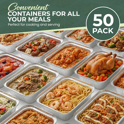 WHOLESALE BULK PACK  1000 Aluminium Foil Containers No.2 with Foil-Backed Lids – 410ml Capacity