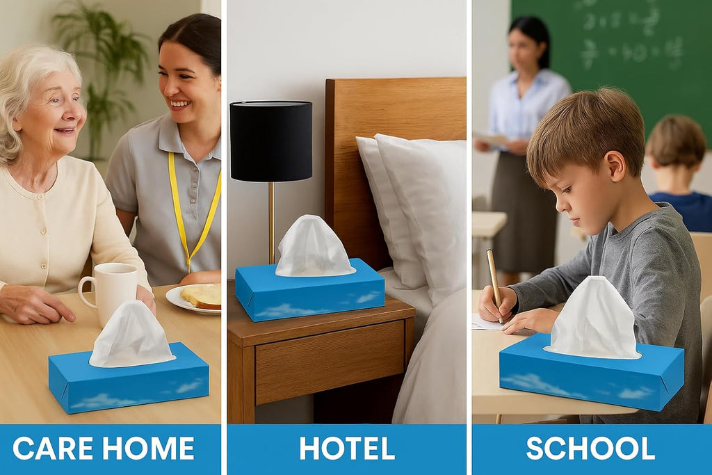 Pallet of 30 – OfficeHarbour Facial Tissues (36 × 100 Boxes) | 2-Ply Soft White | Hygienic Film Dispenser | Wholesale Bulk Pack