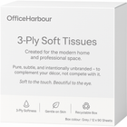 Wholesale Outer of 4 OfficeHarbour Luxury 3-Ply Facial Tissue Cases – 48 Boxes Total | 100% Virgin Pulp