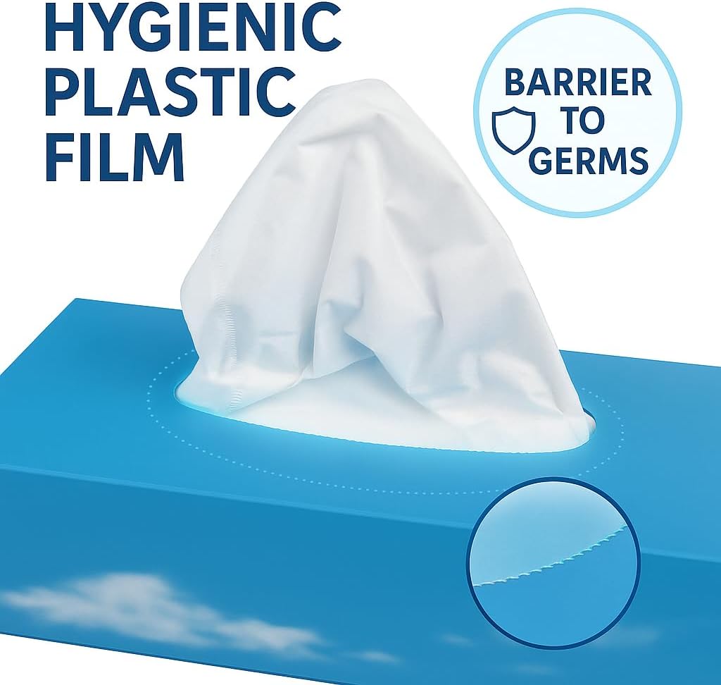 Pallet of 30 – OfficeHarbour Facial Tissues (36 × 100 Boxes) | 2-Ply Soft White | Hygienic Film Dispenser | Wholesale Bulk Pack