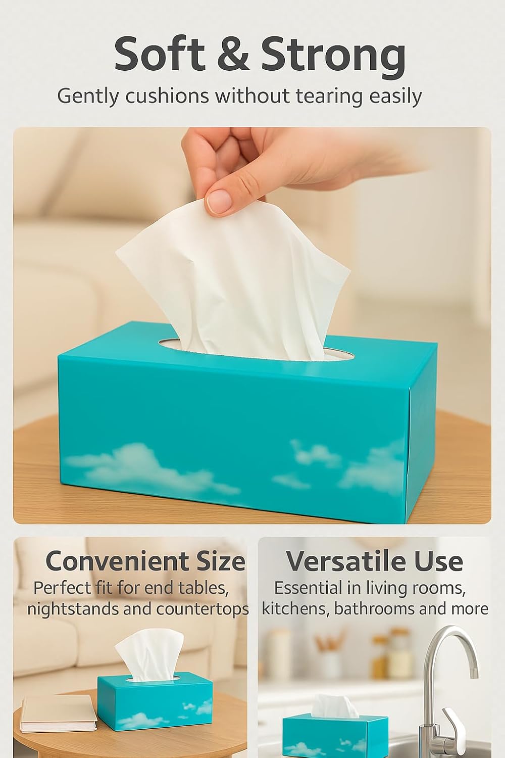 Pallet of 30 – OfficeHarbour Facial Tissues 2-Ply | 24 × 200-Sheet Boxes | 100% Virgin Wood Pulp | Bulk Wholesale Pack